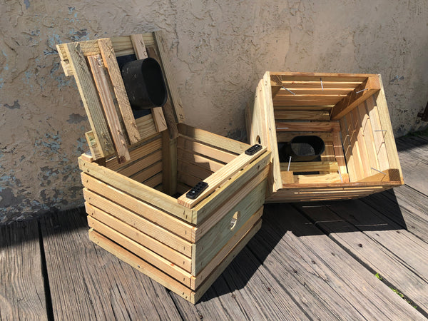 Wooden Stone Crab Trap-Assembled (without concrete)