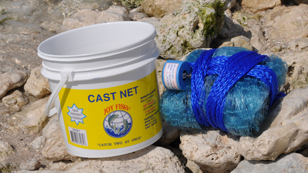 Cast Net for big fish-Mullet, Tilapia, Drum, Cat Fish and more